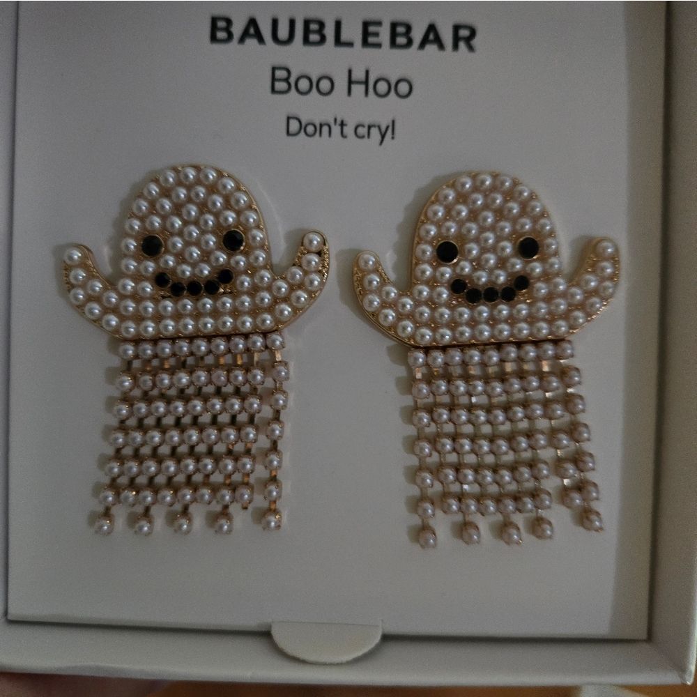 NWOT Baublebar Boo Hoo Earrings